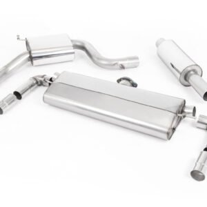 Seat Leon Cupra 300 2.0 TSI (modelos sin GPF) – Escape cat-back resonado (sonido más discreto) con salidas cuádruples GT-80 pulidas