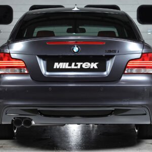 BMW 135 Coupé E82/88 – escape desde el catalizador secundario sistema de escape con recubrimiento cerámico negras GT80 salidas