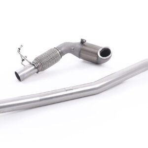 Downpipe de acero inoxidable con cuerpo de fundición con catalizador de competición – para Milltek cat-back (Audi/Seat/VW)