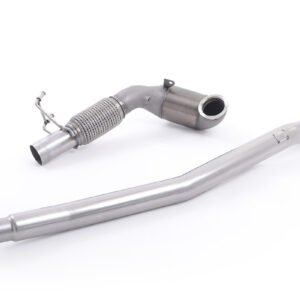 Downpipe de acero inoxidable con cuerpo de fundición con catalizador de competición – para el escape original cat-back (Audi/Seat/VW)