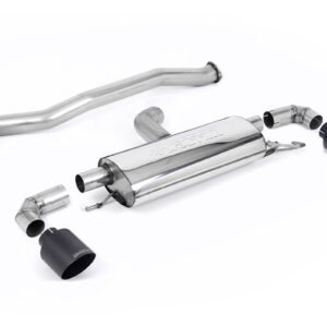 Toyota GR Yaris (Gen 1) – 3″ escape desde OPF no resonado con salidas GT-115 negras Cerakote
