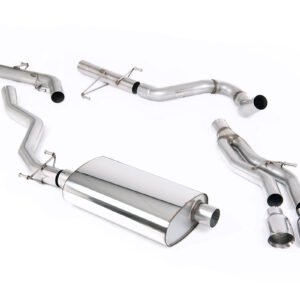 Toyota Tacoma 2.4L Turbo híbrido – escape cat-back no resonado (sonido más intenso) con 2 x GT-100 pulidas salidas
