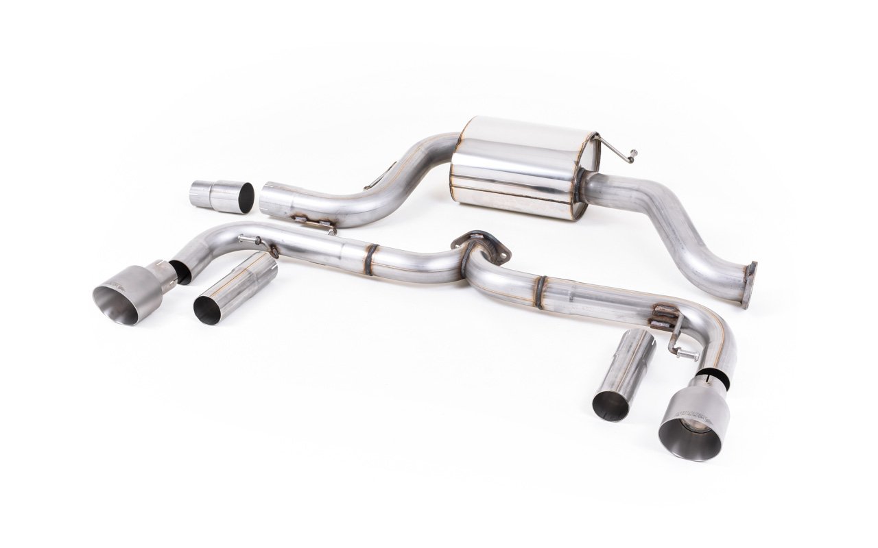 VW Beetle 2.0 TSI (A5 Chassis) – Escape cat-back no resonado (sonido más intenso) con salidas de titanio
