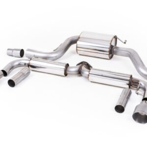 VW Beetle 2.0 TSI (A5 Chassis) – Escape cat-back resonado (sonido más discreto) con salidas de titanio