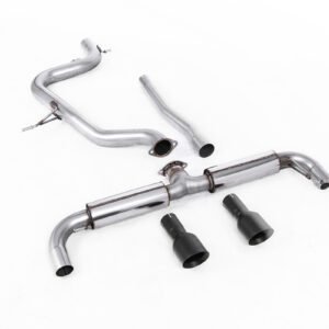 VW Golf GTD Mk6 TDI 170PS – DPF-Back sistema de escape con dobles negras mate salidas (estilo GTI)