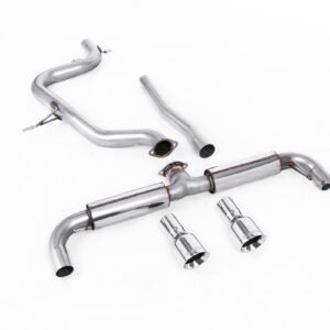 VW Golf GTD Mk6 TDI 170PS – DPF-Back sistema de escape con salidas dobles GT100 pulidas (estilo GTI)