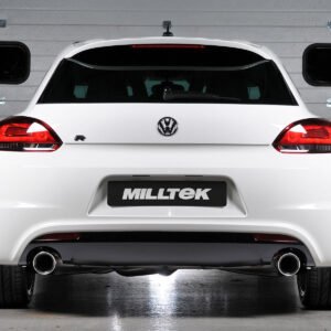 VW Golf GTI MK6/Scirocco R – escape turbo-back no resonado (sonido más intenso) con catalizador deportivo de alto flujo con salidas dobles GT100