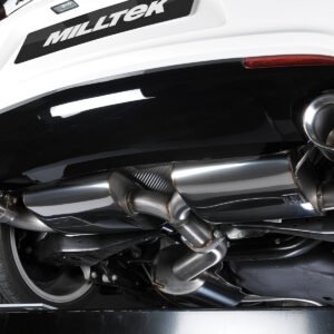 VW Golf GTI MK6/Scirocco R – escape turbo-back resonado (sonido más discreto) con catalizador deportivo de alto flujo y salidas dobles GT100