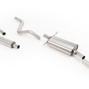 VW Golf GTI Mk1 Cab – resonado (más discreto) sistema desde downpipe con estilo OE+ cola pulida