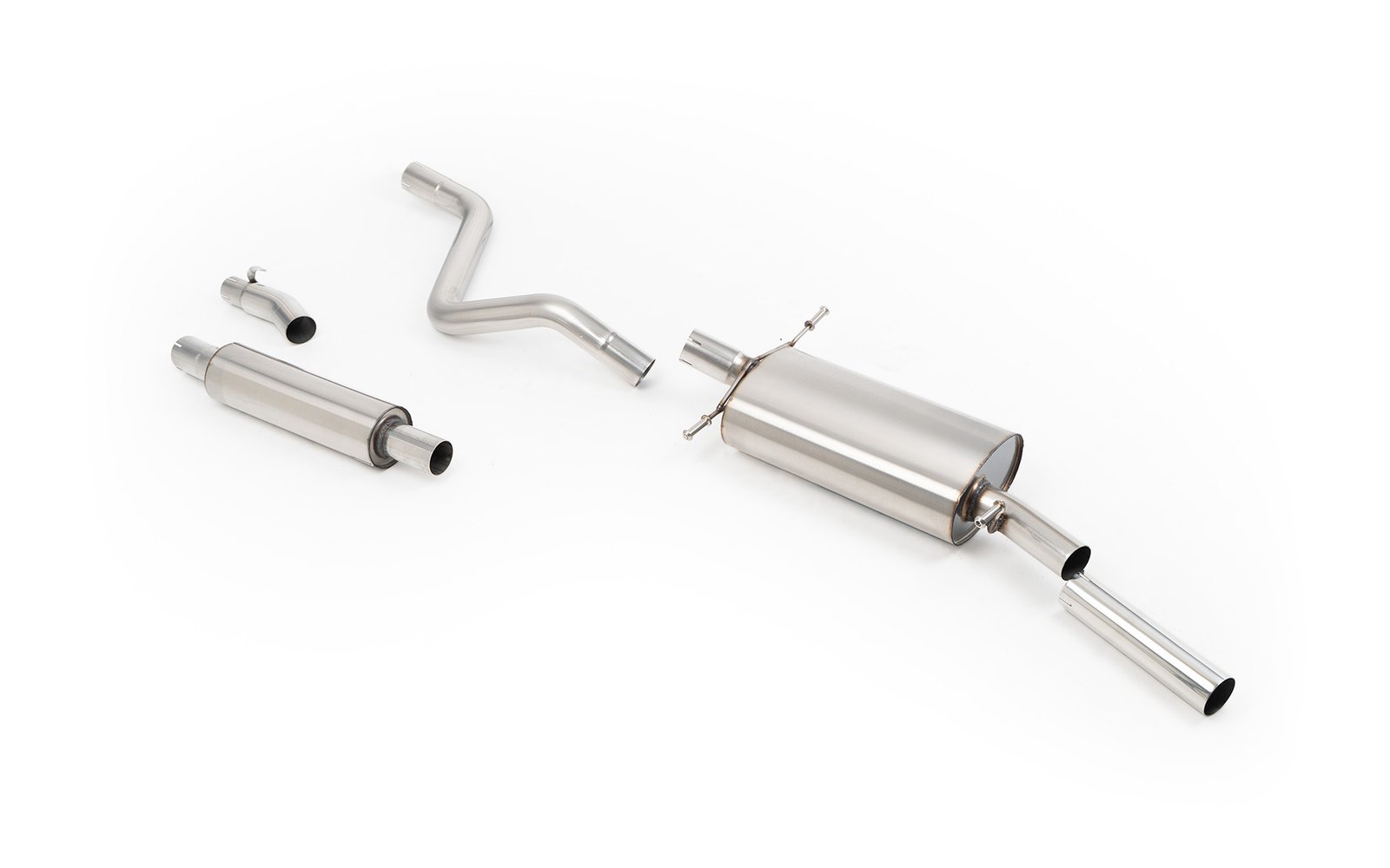 VW Golf GTI Mk1 Cab – resonado (más discreto) sistema desde downpipe con estilo OE+ cola pulida