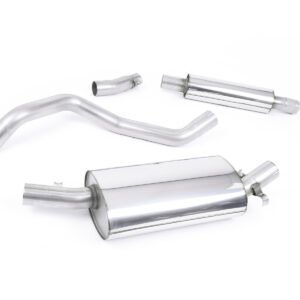 VW Golf GTI Mk1 – resonado (sonido más discreto) escape desde el downpipe sistema de escape con salida pulida
