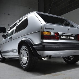 VW Golf GTI Mk1 – resonado (sonido más discreto) escape desde el colector con salida pulida (para el colector de escape original)
