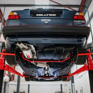 VW Golf GTI Mk2 16V – sistema de escape completo con salidas pulidas de estilo original