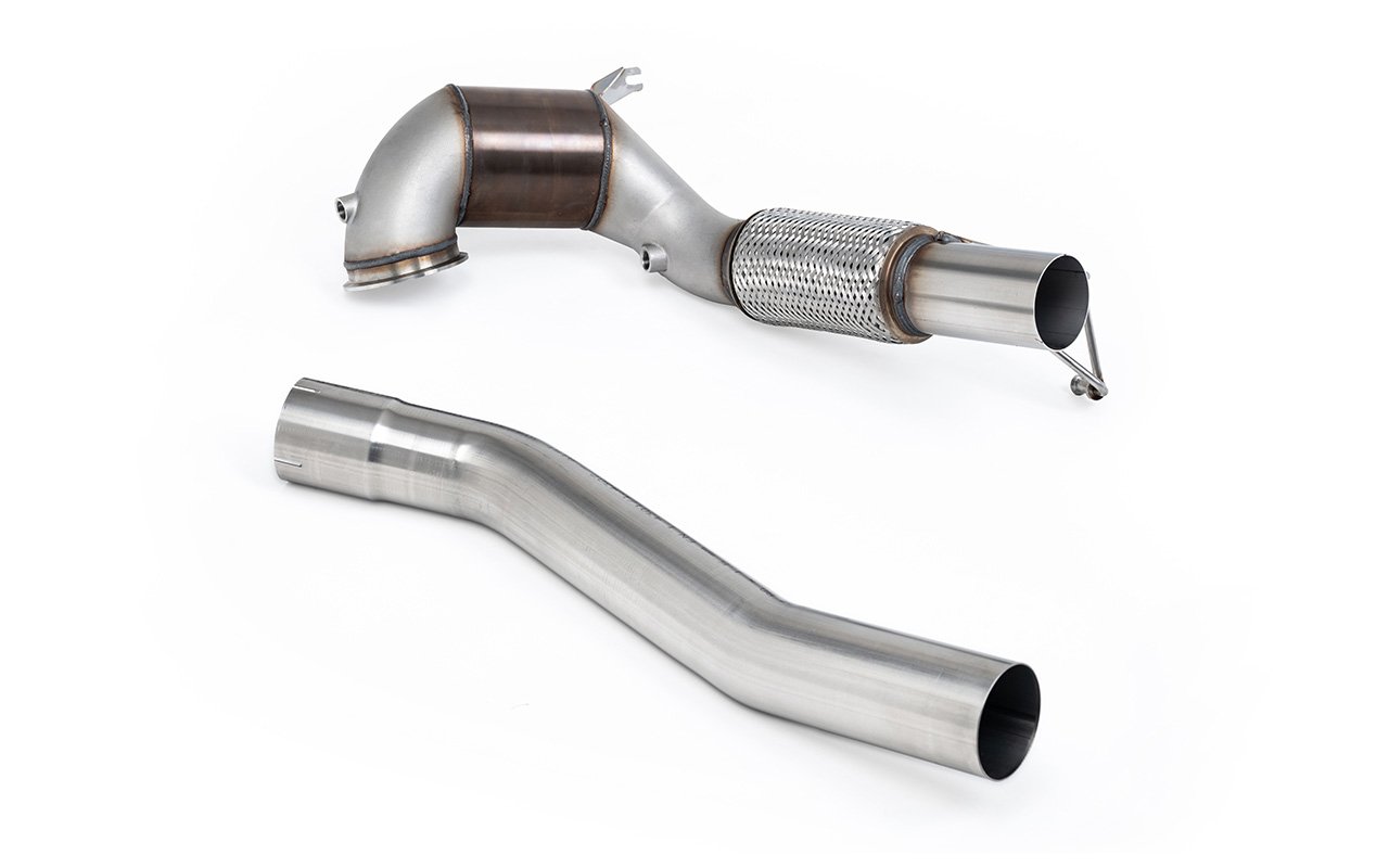 VW Golf GTI Mk8 – Downpipe de gran diámetro y de alto flujo catalizador de competición (para Milltek cat-back)