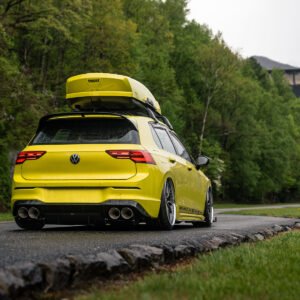 VW Golf GTI Mk8 – escape desde el filtro de partículas – Golf R estilo – competición (máxima intensidad de sonido) con salidas de titanio