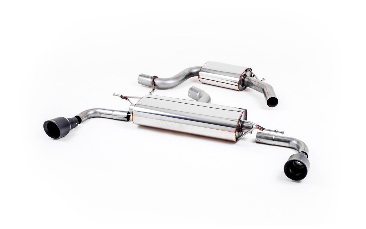 VW Golf GTi Mk6 – Escape cat-back resonado (sonido más discreto) con salidas GT100 negras