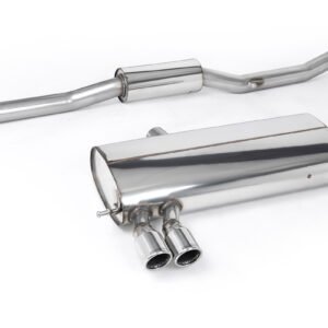 VW Golf MK4 4-Motion V6 – Escape cat-back resonado (sonido más discreto) con salidas dobles pulidas
