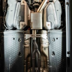 VW Golf MK5 R32 3.2 V6 – V2 3″ con válvulas sistema con salidas de titanio azulado
