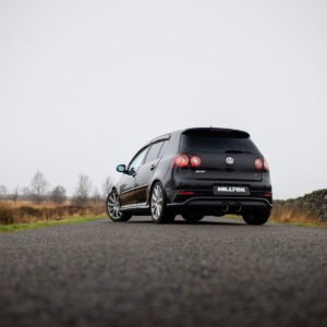VW Golf MK5 R32 3.2 V6 – V2 3″ con válvulas sistema con salidas negras Cerakote