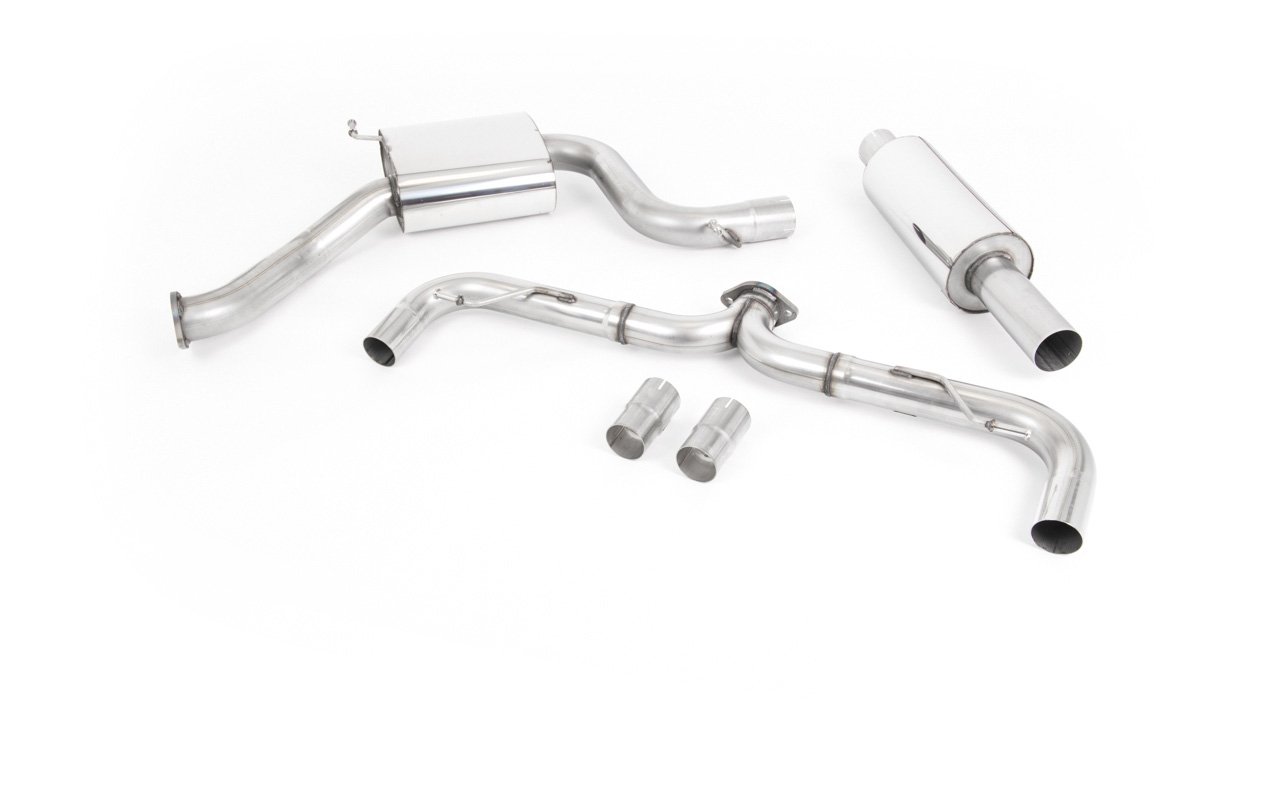 VW Golf MK7.5 GTI (incluye Performance Pack) – Road+ escape cat-back con salidas GT-100 pulidas