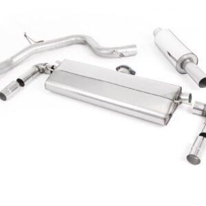 VW Golf MK7.5 GTI (TCR y Performance Pack – modelos con GPF) – Escape cat-back resonado (sonido más discreto) con salidas GT-100 pulidas