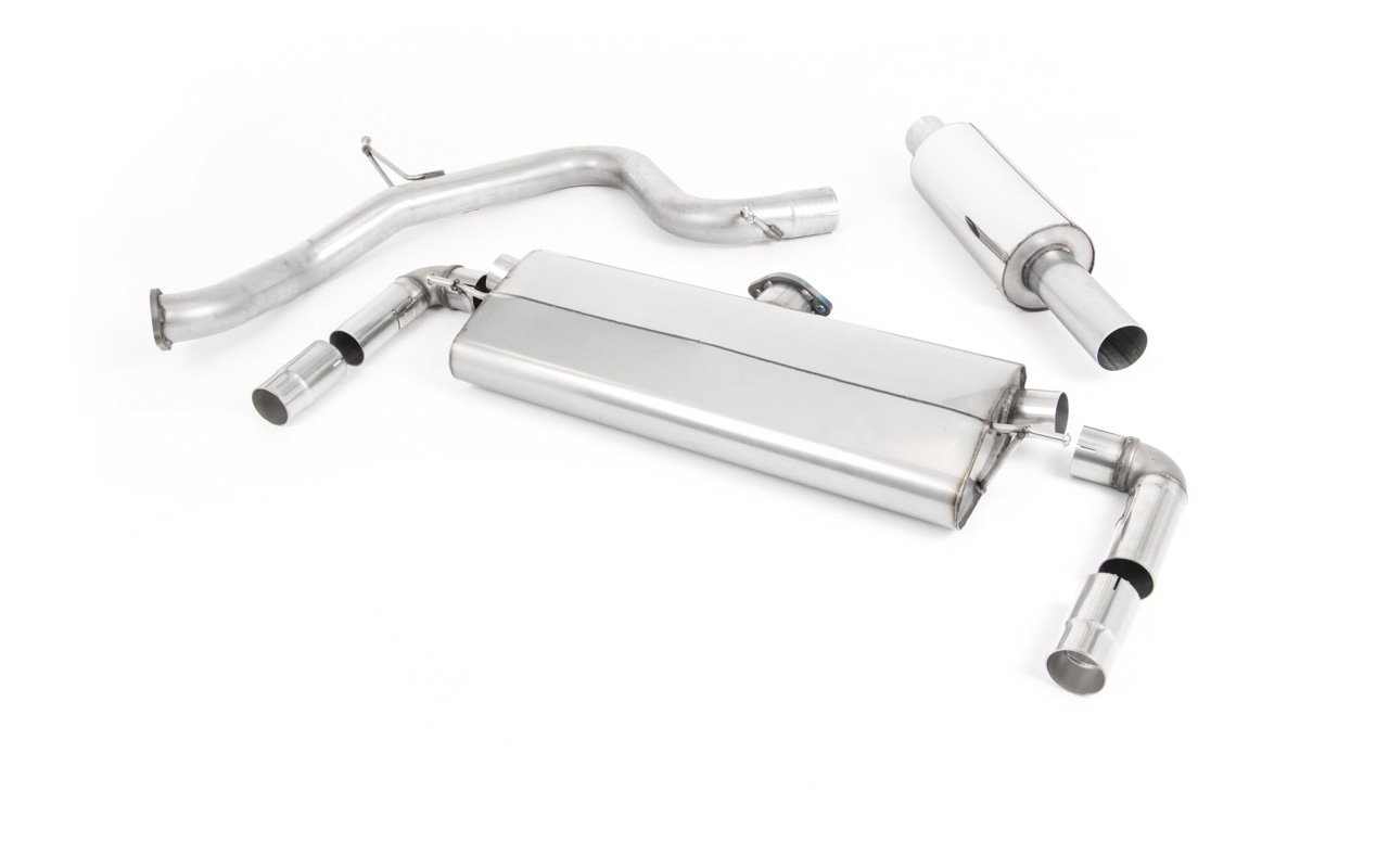 VW Golf MK7.5 GTI (TCR y Performance Pack – modelos con GPF) – Escape cat-back resonado (sonido más discreto) con salidas JET-100 de carbono
