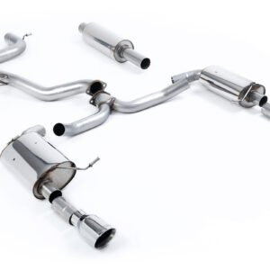 VW Jetta MK7 GLI 2.0T – resonado (sonido más discreto) con salidas GT-100 pulidas