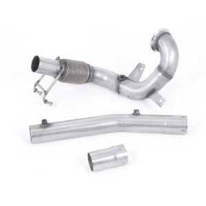 VW Polo GTI 2.0 TSI (AW – 5 puertas/antes del restyling/modelos con GPF) – no resonado (sonido más intenso) Downpipe y supresor de catalizador – para Milltek cat-back