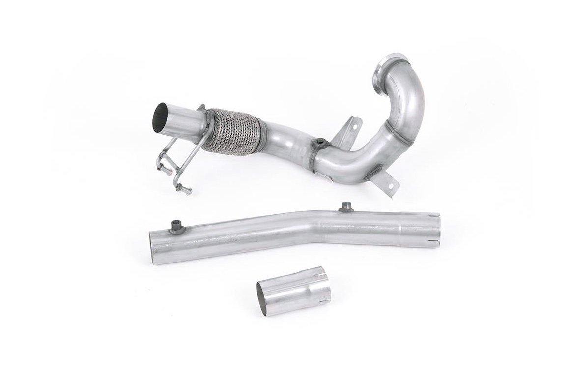 VW Polo GTI 2.0 TSI (AW – 5 puertas/antes del restyling/modelos con GPF) – no resonado (sonido más intenso) Downpipe y supresor de catalizador – para Milltek cat-back
