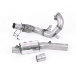 VW Polo GTI 2.0 TSI (AW – 5 puertas/antes del restyling/modelos con GPF) – resonado (sonido más discreto) Downpipe y supresor de catalizador – para el escape original cat-back