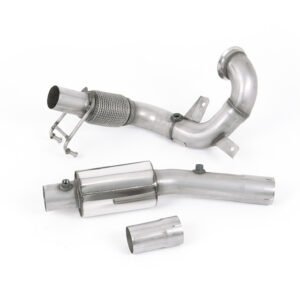 VW Polo GTI 2.0 TSI (AW – 5 puertas/antes del restyling/modelos con GPF) – resonado (sonido más discreto) Downpipe y supresor de catalizador – para Milltek cat-back