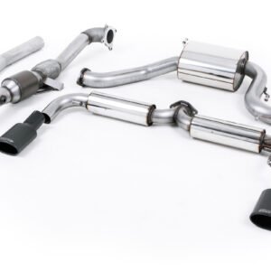 VW Scirocco R – escape turbo-back resonado (sonido más discreto) con catalizador deportivo de alto flujo