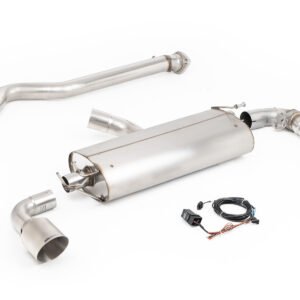 Toyota GR Yaris (Gen 2) – sistema straight pipe con válvulas y colas de titanio cepillado