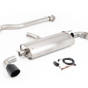 Toyota GR Yaris (Gen 2) – sistema straight pipe con válvulas y colas negras Cerakote