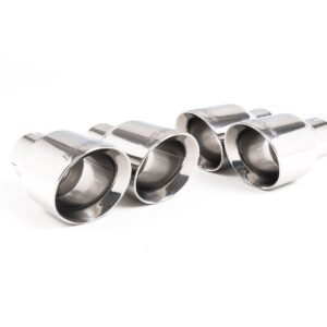 Audi S4/S5 B9 modelos sin diferencial deportivo – Escape cat-back resonado (sonido más discreto) con salidas cuádruples GT-100 pulidas