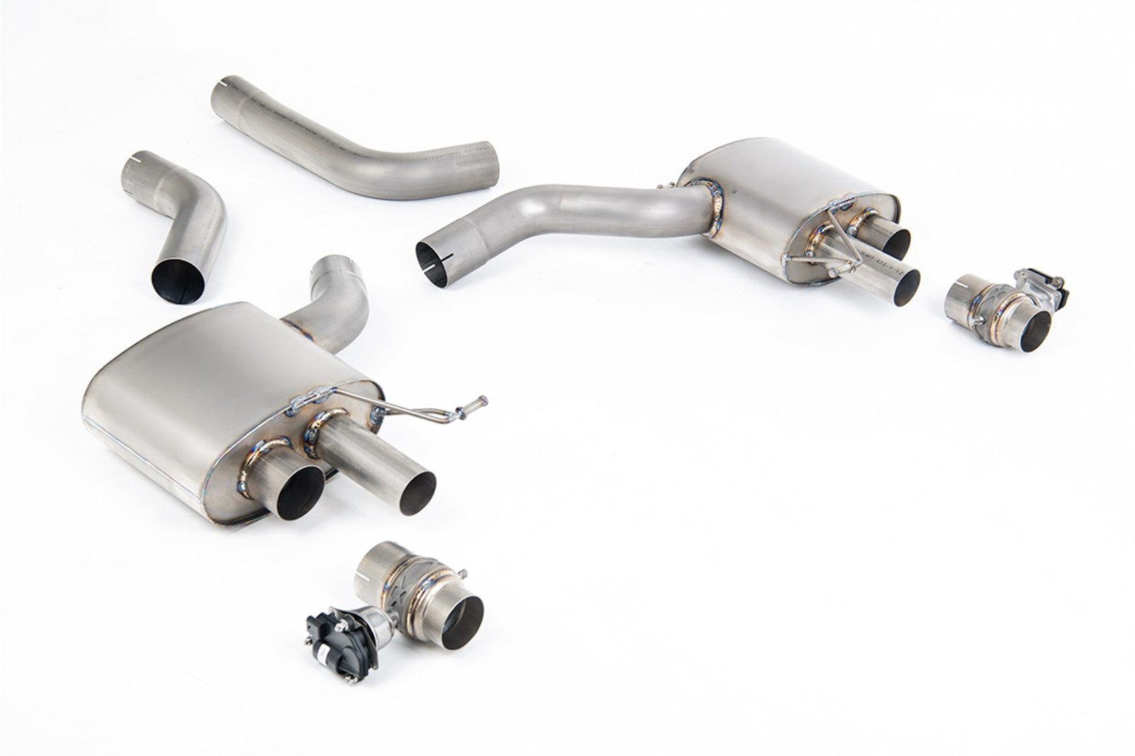 Audi RS6/RS7 C8 – no resonado escape axle-back Signature Series de titanio con salidas ovaladas pulidas