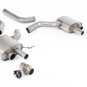 Audi RS6/RS7 C8 – no resonado escape axle-back Signature Series de titanio con salidas de fibra de carbono ovaladas