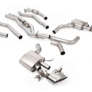 Audi RS6/RS7 C8 – no resonado Signature Series Titanium axle-back con colas ovaladas pulidas