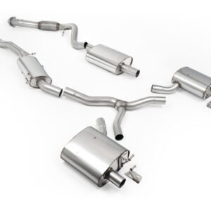 Audi A4 2.0 B9.5 Quattro – Resonated (Quieter) Cat-back – Fit to OE Outlets on Rear Diffuser (No Tips)