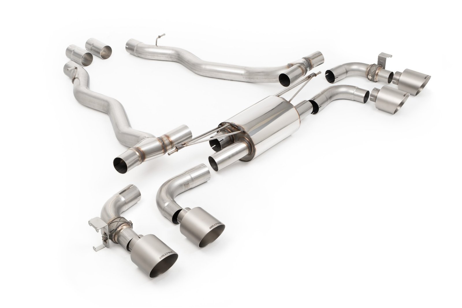 BMW M5 G90/G99 (UK/EU Spec) – axle-back con salidas de titanio cepillado