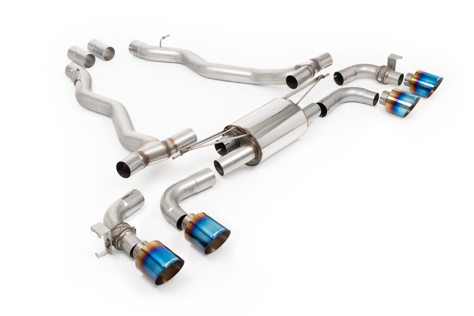 BMW M5 G90/G99 (UK/EU Spec) – axle-back con salidas de titanio azulado