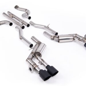 Chevrolet Camaro SS Gen 6 – H-Pipe Valved Cat-Back System with Quad Cerakote Black Tips