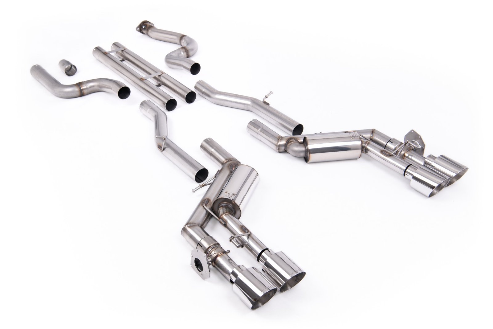 Chevrolet Camaro SS Gen 6 – Unbalanced Straight Center Valved Cat-Back System with Polished Tips