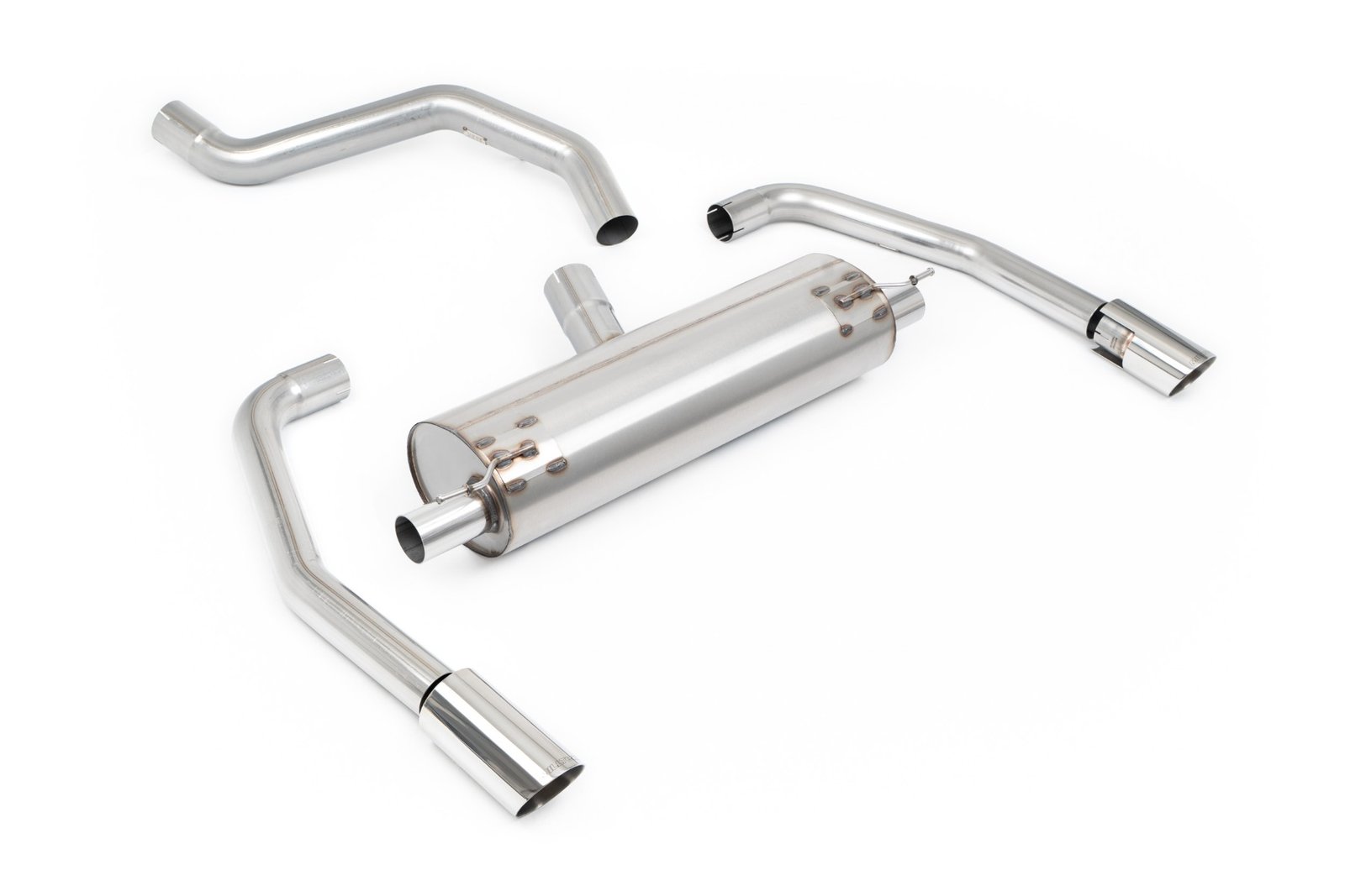 Ineos Quartermaster (gasolina) – resonado desde filtro de partículas con colas premium pulidas (Hidden Clamps)